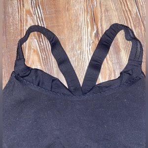 Size 6 unique black Lululemon tank top